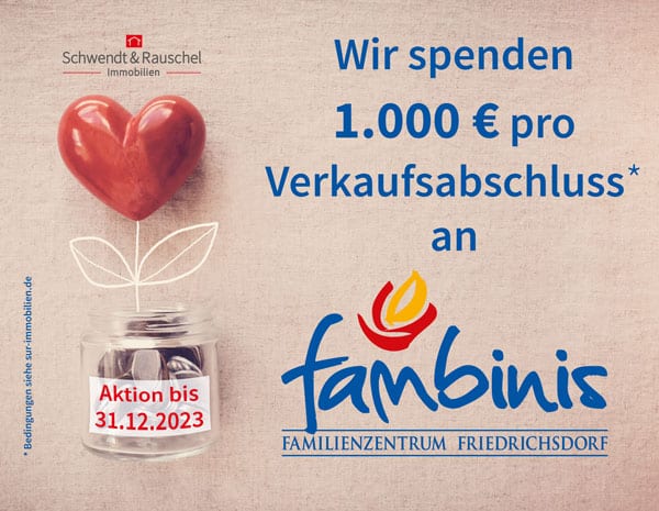 Wir spenden an das fambinis Familienzentrum Friedrichsdorf