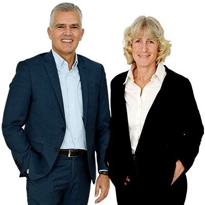 Immobilienmakler Markus Rauschel und Nicole Bremen